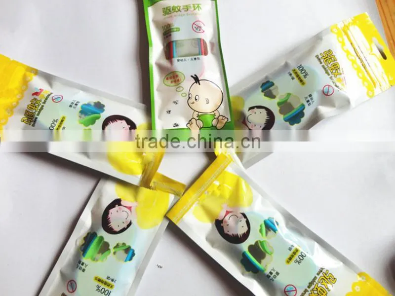 Wholesale silicone rubber mosquito repellent wrist band/mosquito repellent hand band