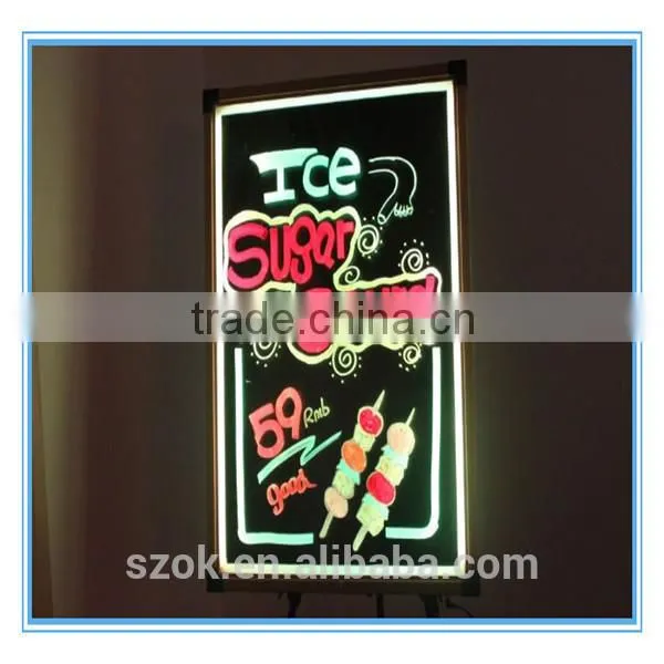 Designable acrylic LED photo frame for shop