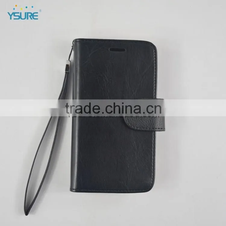 superior black leather wallet flip case for lg nexus 5