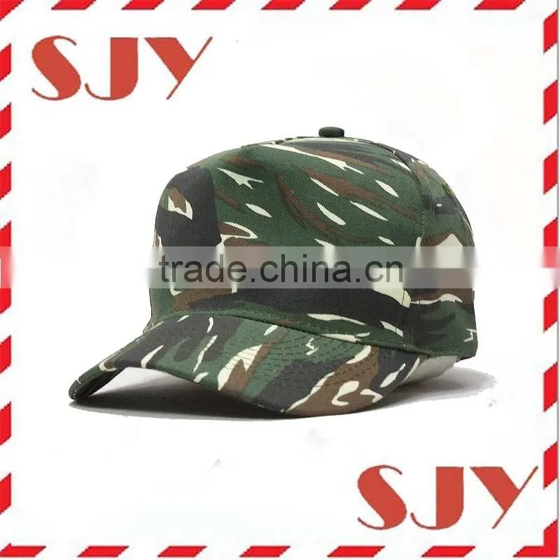 Camouflage Cotton Twill Adjustable Snapback Baseball Cap