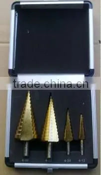 3PCS HSS Step Drill Bit Set