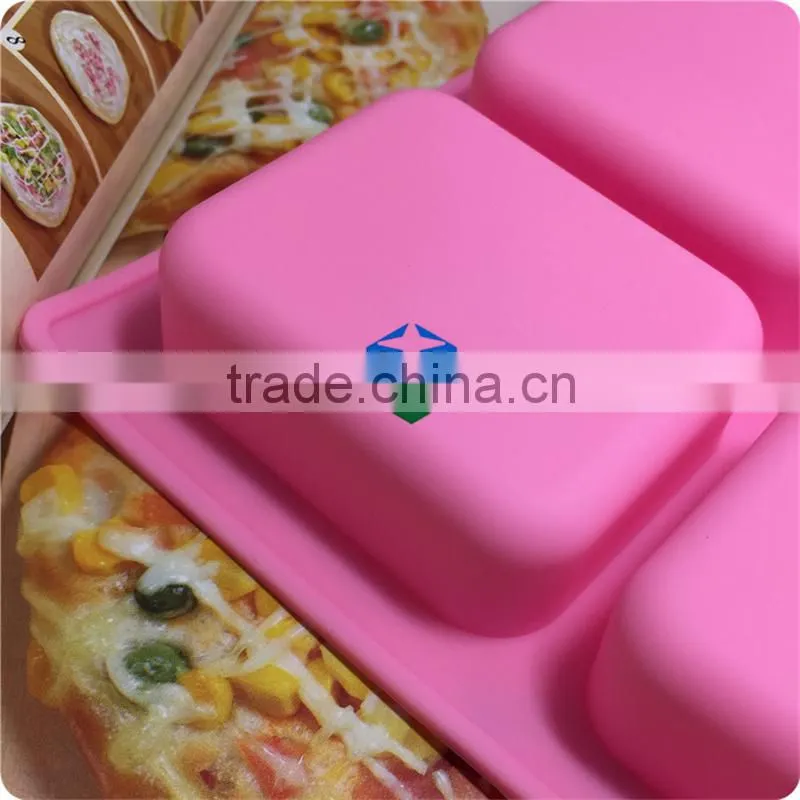 CTBED197 Special Desserts Homemade Soaps 6-Cavity Silicone Petite Loaf Muffin Brownie Cornbread Mould