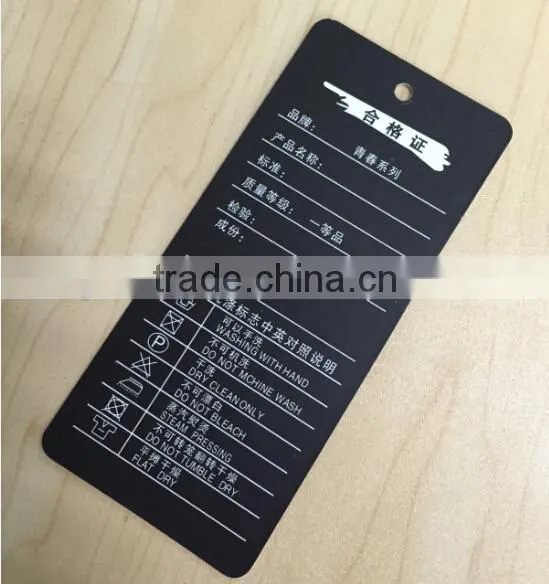 high quality coated paper folding custom header cards