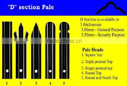 Factory direct sale fence steel palisade fence Euro Panel Fencing