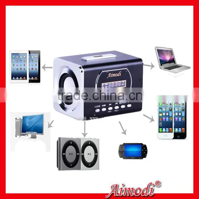 Multi-function digital speakers support TF card, U disk