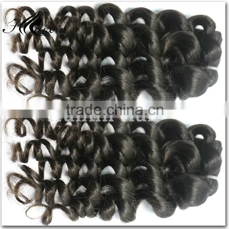 Top quality 100% remy human hair spanish curly hair extensions