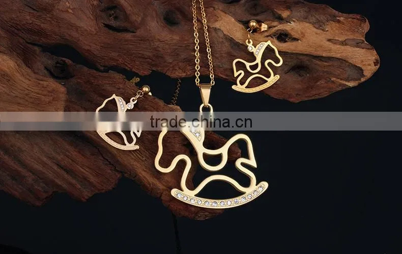 stylish 4k 10k fake gold plated afghan jewelry set