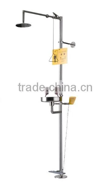 Laboratory Wall Mounted Stainless Steel Safety Shower for Wholesale