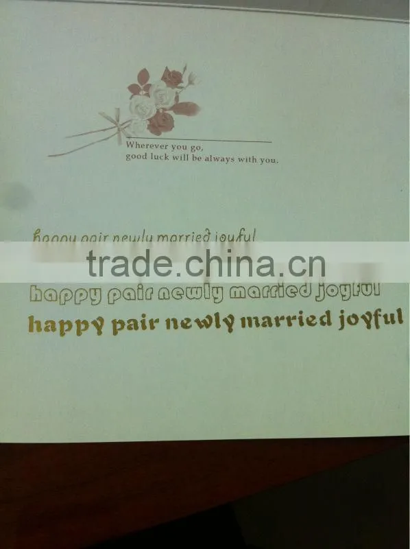 Amydor8025 hot foil stamping machine for wedding card