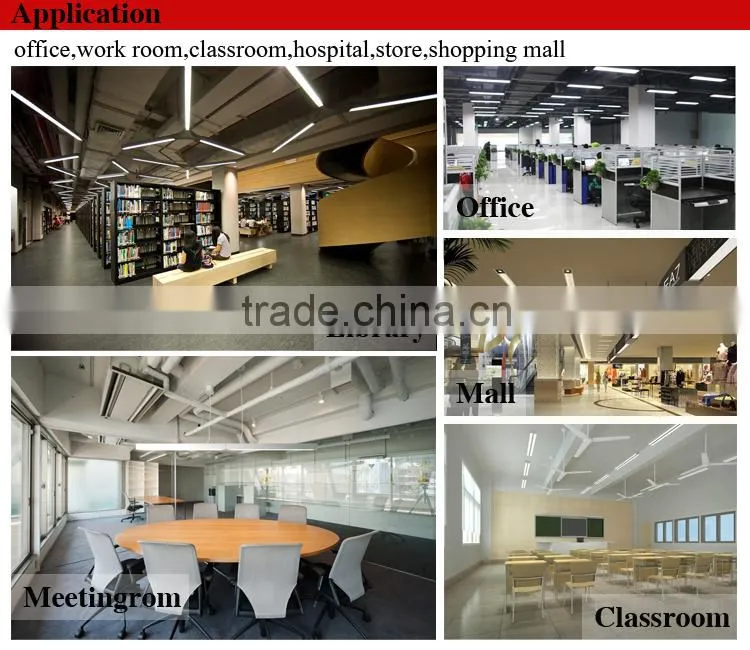 Zhongshan Factory T8 Fluorescent Office Ceiling Light Fixture