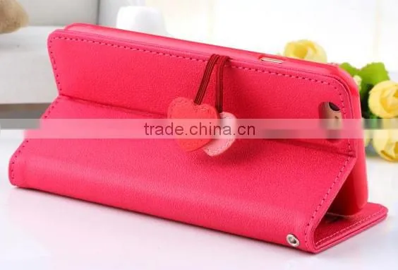 Magnetic Side Flip Book wallet cell phone case for iphone