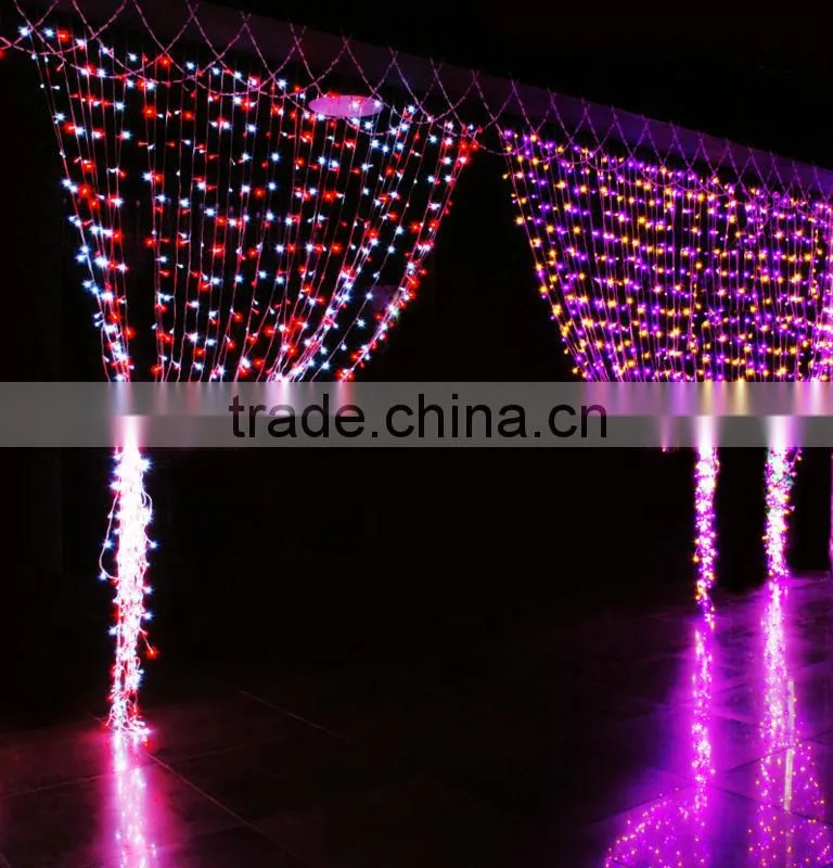 LED low power series connection curtain string light