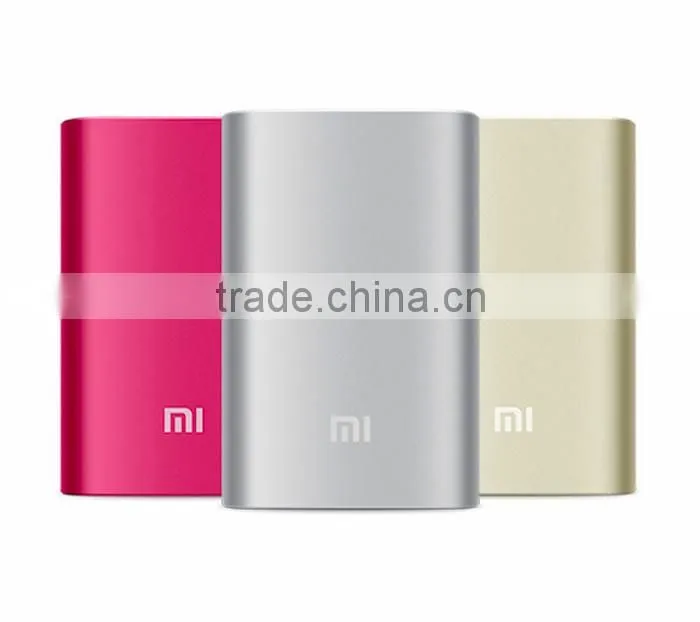 Original Xiaomi 5V 2A 10000mAh Super Mini Power Bank for Smartphone Tablet PC Silver