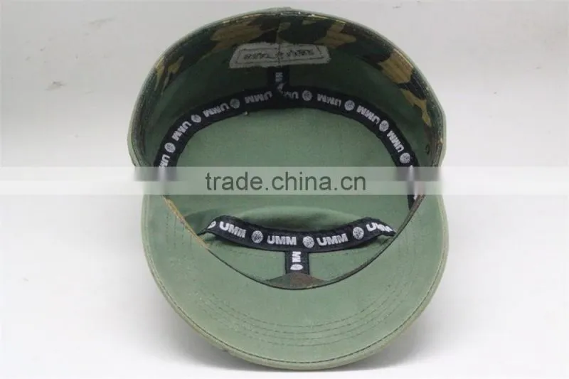 Star Wing Army Green Style Hat 100% Cotton Casual Dome Cap