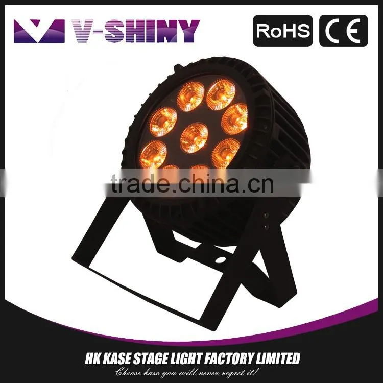 15W9 New design rgbwa+uv 6-IN-1 par led stage light