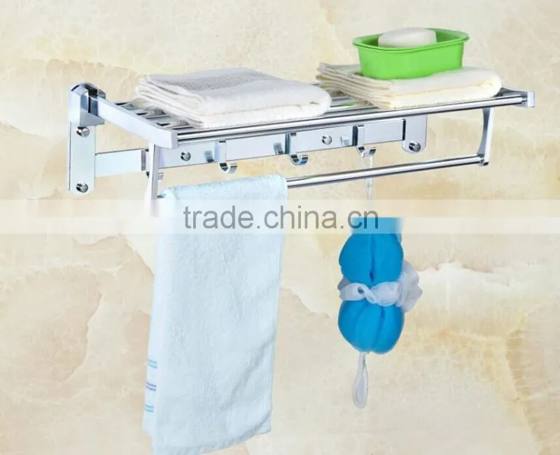2017 aluminum hotel home towel shelf holder