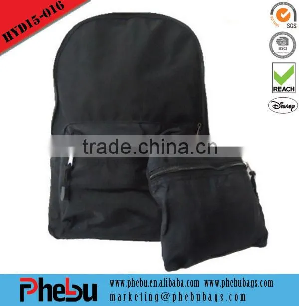 Promotional zipper closure Foldable tote bag