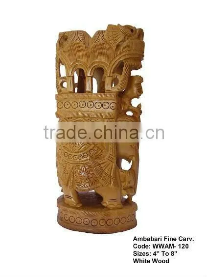 wooden handicraft decorativ-item/elephant in wood/antique wooden statues