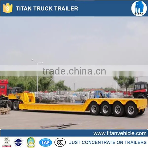 heavy duty 6 axles 60 ton extendable low bed trailer to transport balde