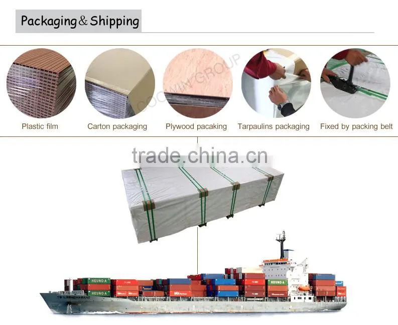 China wood plastic panels outdoor