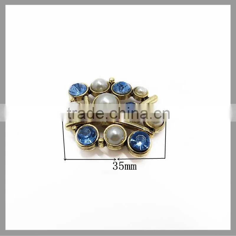Custom Chinese Diamond Alloy Button For Garment