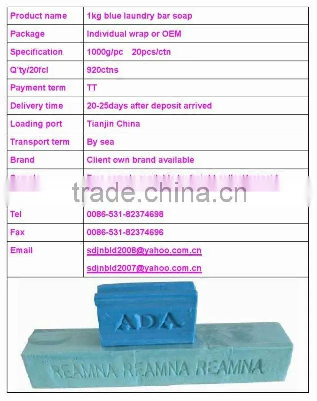 blue laundry soap for cloth washing
