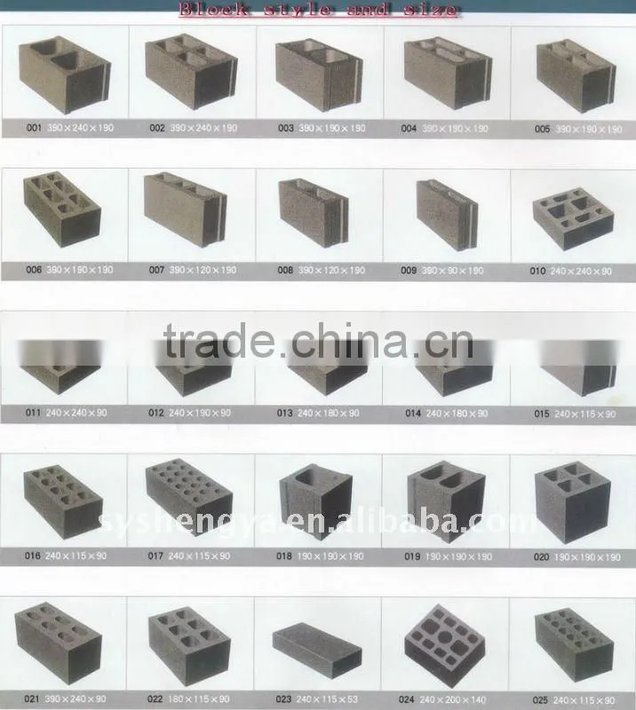 4-20 hydraulic block machine