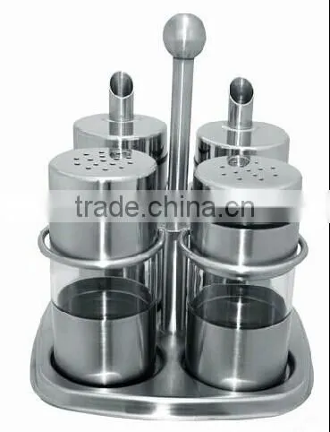 stainless steel sugar dispenser set for restaurant