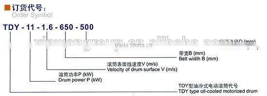 China Manufacture TDY75 Series Oil Cold Electric Drum Set