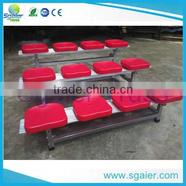 Sgaier protable aluminum bleachers for stadium ,metal bleacher seating