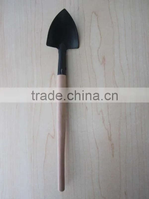 iron sapde with wooden handle garden tool wooden rake wooden shovel wooden spade