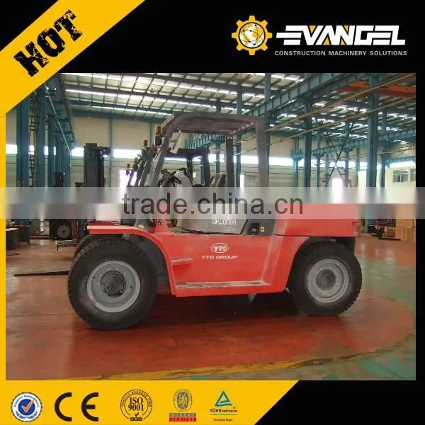 10 ton forklift YTO CPCD10 for warehouse use top quality