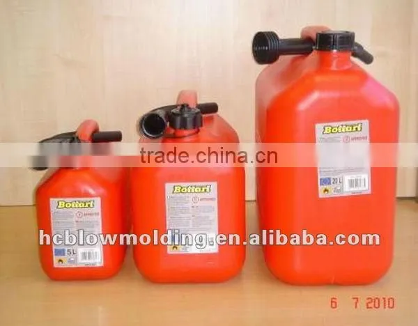 OEM blow molding plastic HDPE Fuel jerry cans with spout gasoline can, fuel can