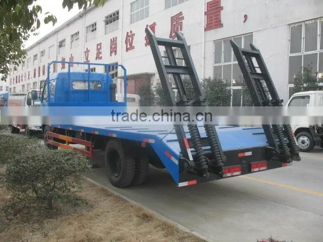DongFeng flat deck truck for machine transportation