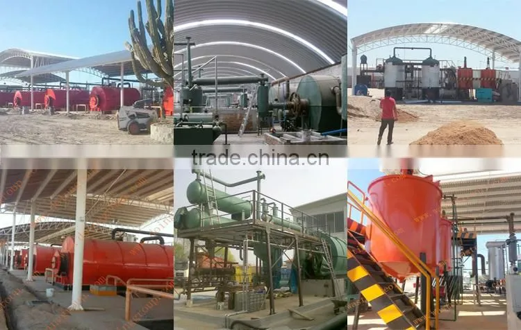 DOING Oil distillation machine for refining tire/plastic pyrolysis oil to diesel