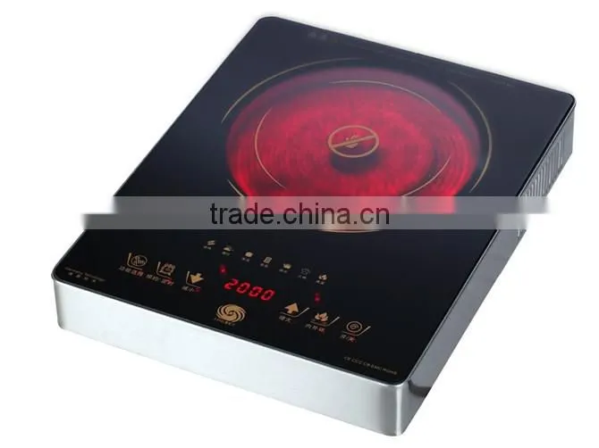 electric infrared cooker with knob control and metal body