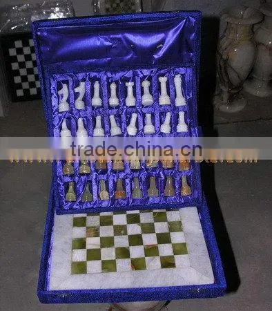 Natural Color 2017 ONYX CHESS BOARDS WITH FIGURES
