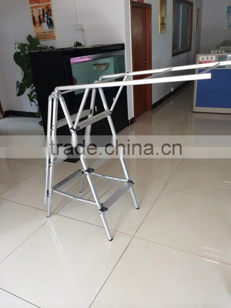 Vivinature clothes rack with 4 steps ladder