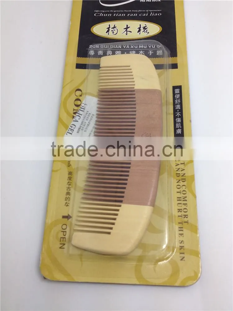 100% Nature Nanmu Wooden Combs 13.7*4.5