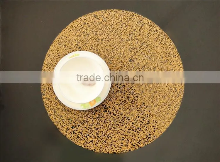 Round EVA Insulation Stain-resistant Dining Room Placemats - Set of 12