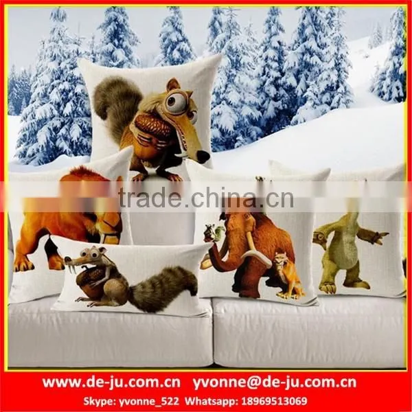 Elk Reindeer Wooden Sofa Seat Cushion