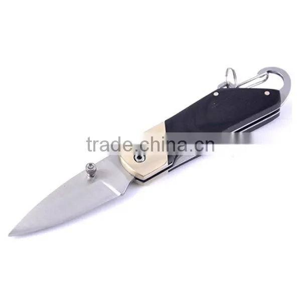 2017 outdoor multipurpose stainless steel knife,wood handle folding pocket knife