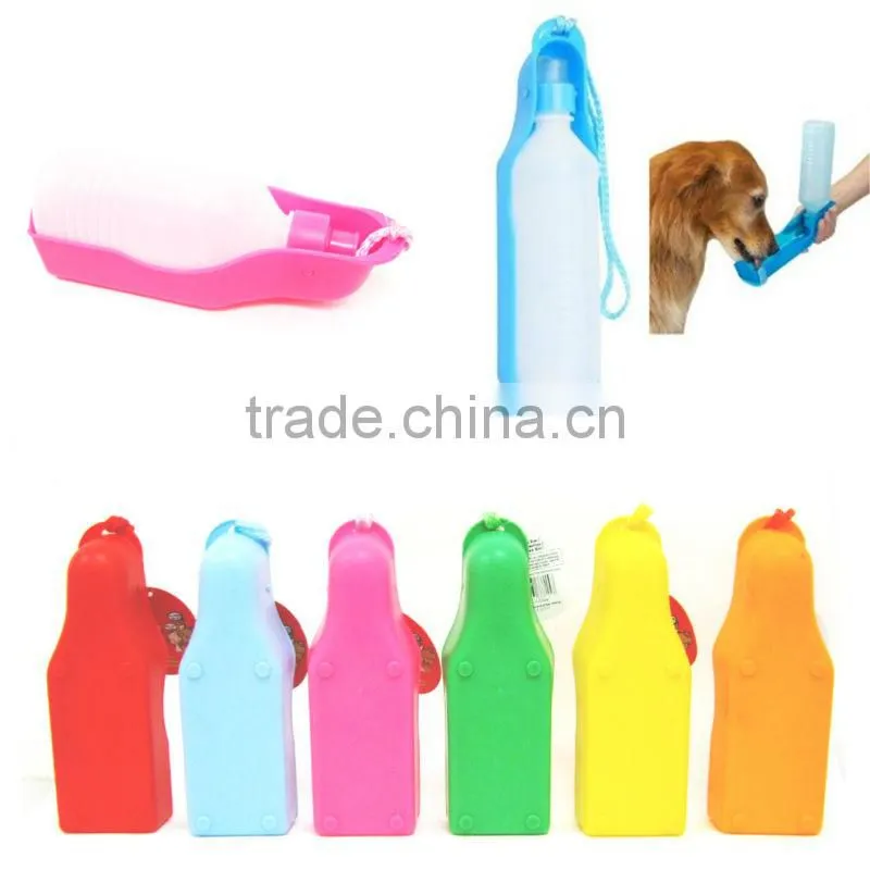 PETS DOG WATER BOTTLE BOWL PORTABLE DRINK DISH CAT BIRD TRAVEL FEEDING PUPPY NEW