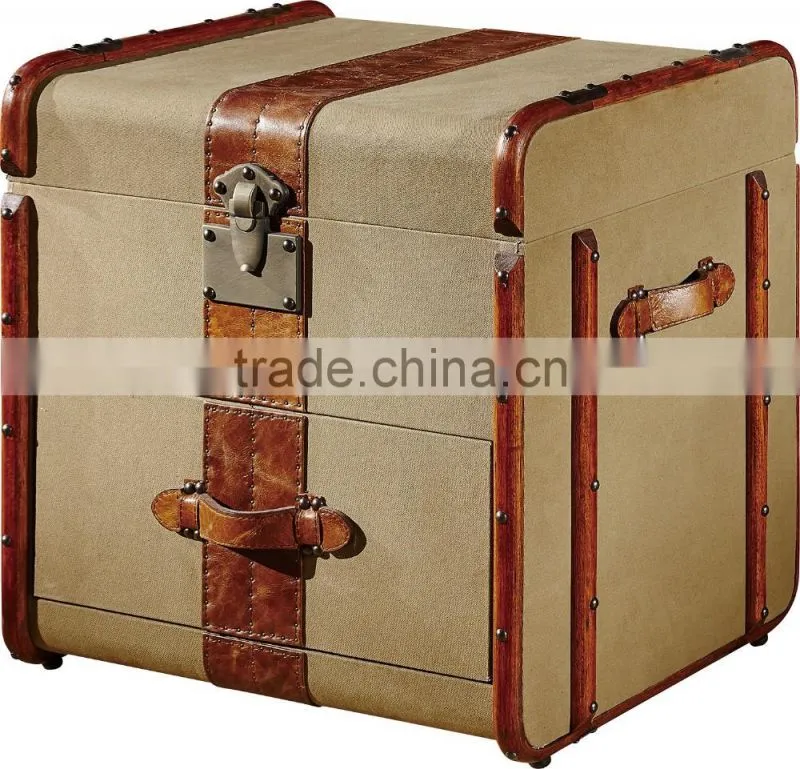 high end antique retro trunk,vintage trunk for living room T966#