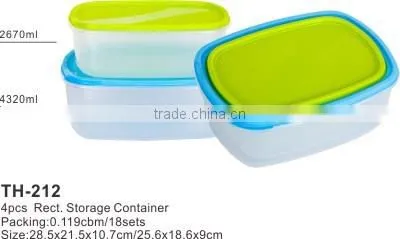 14ps rect.lunch boxes and food meal prep containers Plastic food containers