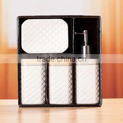 square shape ceramic bathroom furniture set