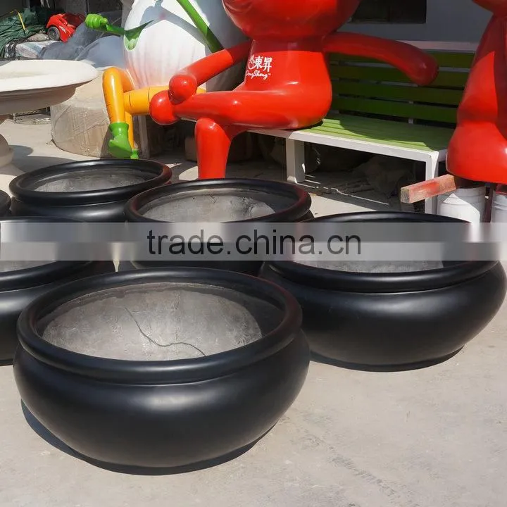Large round planter flower pot