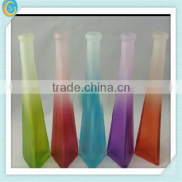 blue colored glass vases wholesale