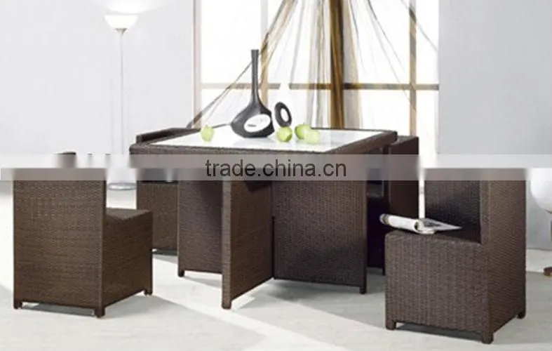 4 seater cube rattan furniture sets/Wicker furniture (BF10-R41)