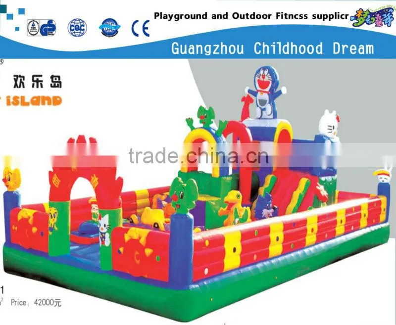 (CH-22177) INFLATABLE JUMPING , CHILDREN USE TIGER INFLATABLE JUMP BED